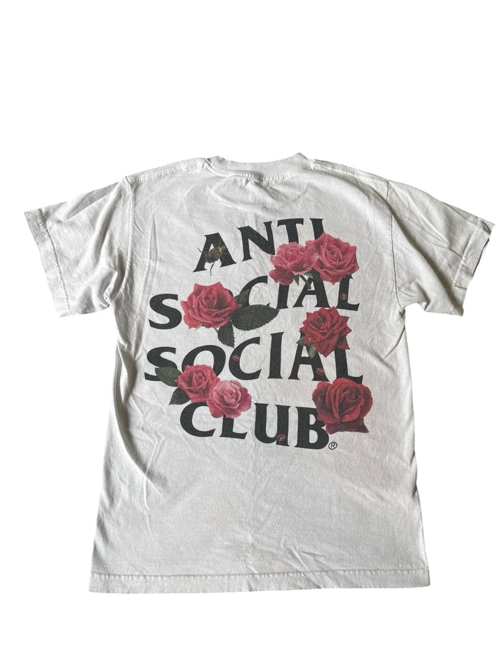 Anti Social Social Club // White Tee with Rose Graphic - Picture 6 of 6